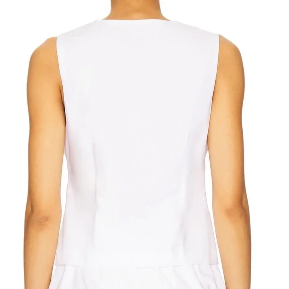 Steve Madden White Tie-Front Tank Top - Picture 3 of 4